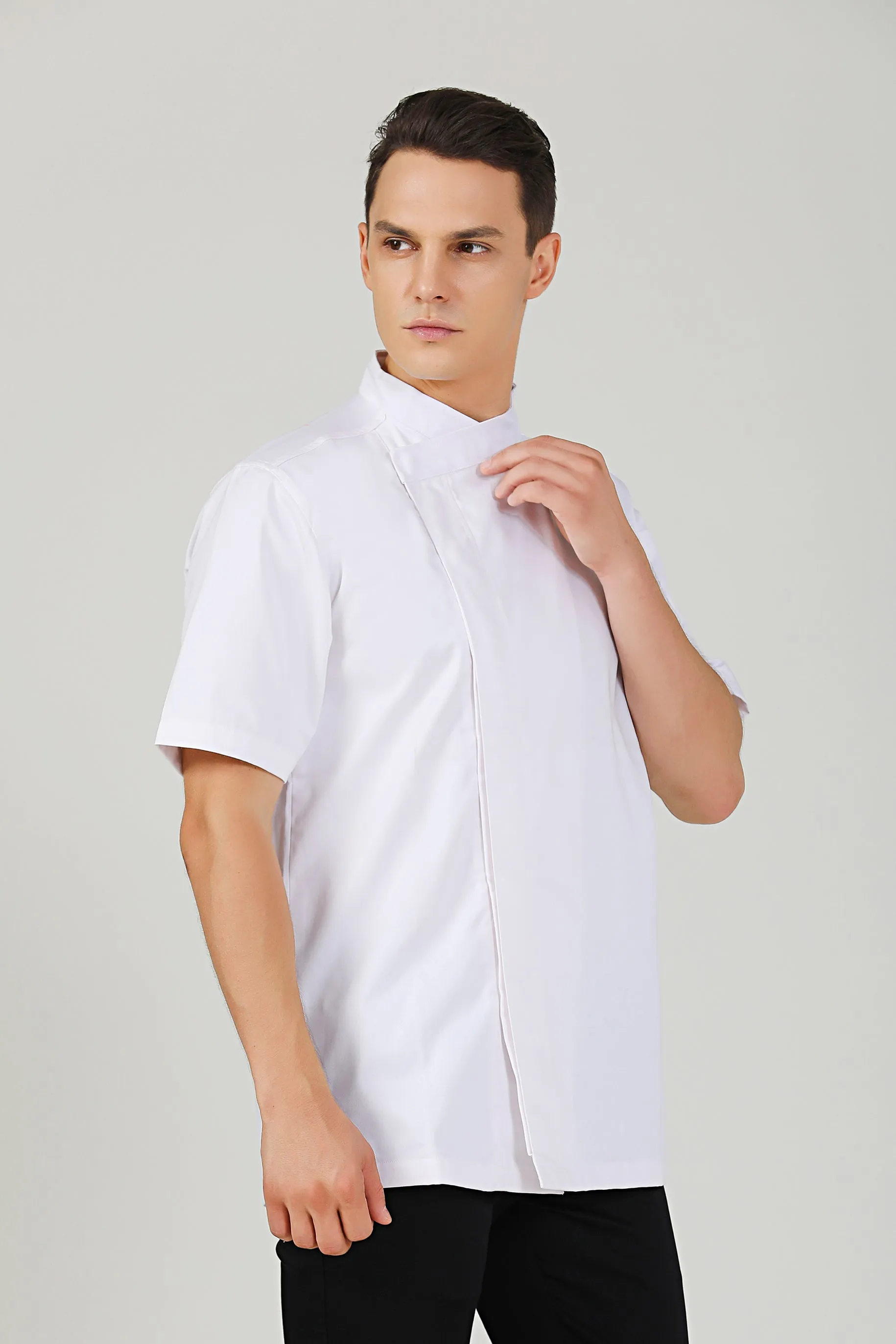 Thyme White Chef Jacket, Short Sleeve