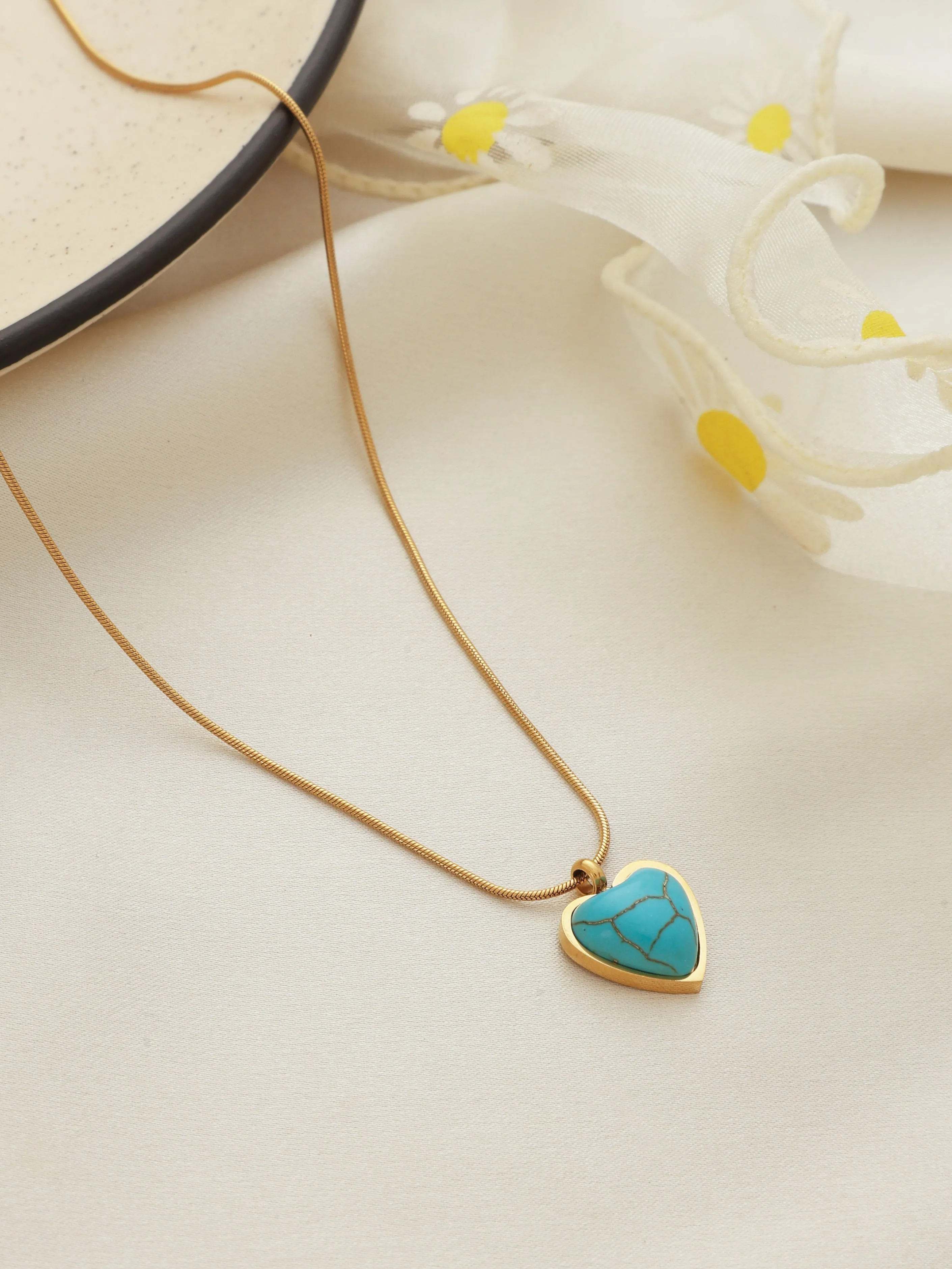 Turquoise Heart Necklace