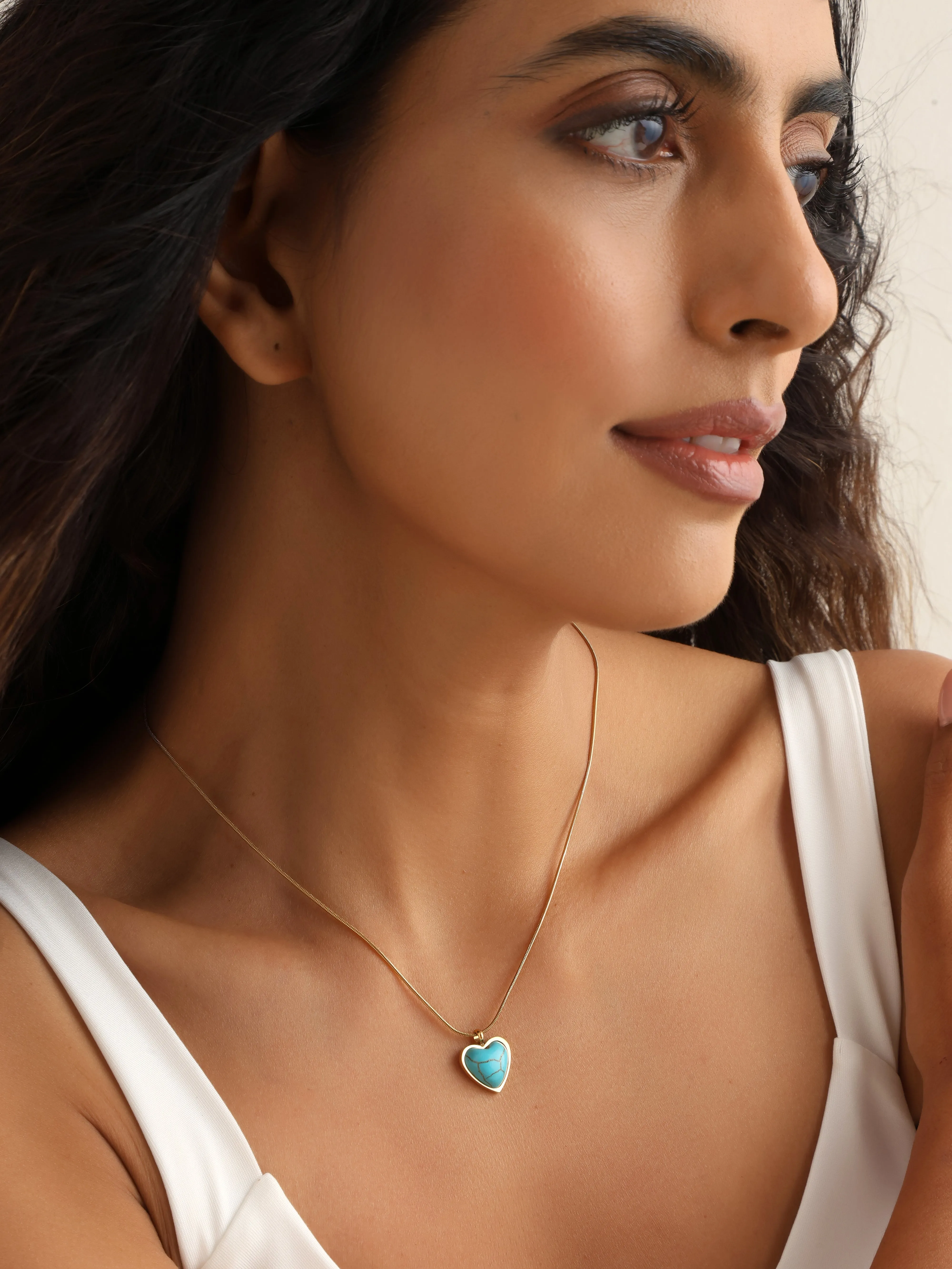 Turquoise Heart Necklace