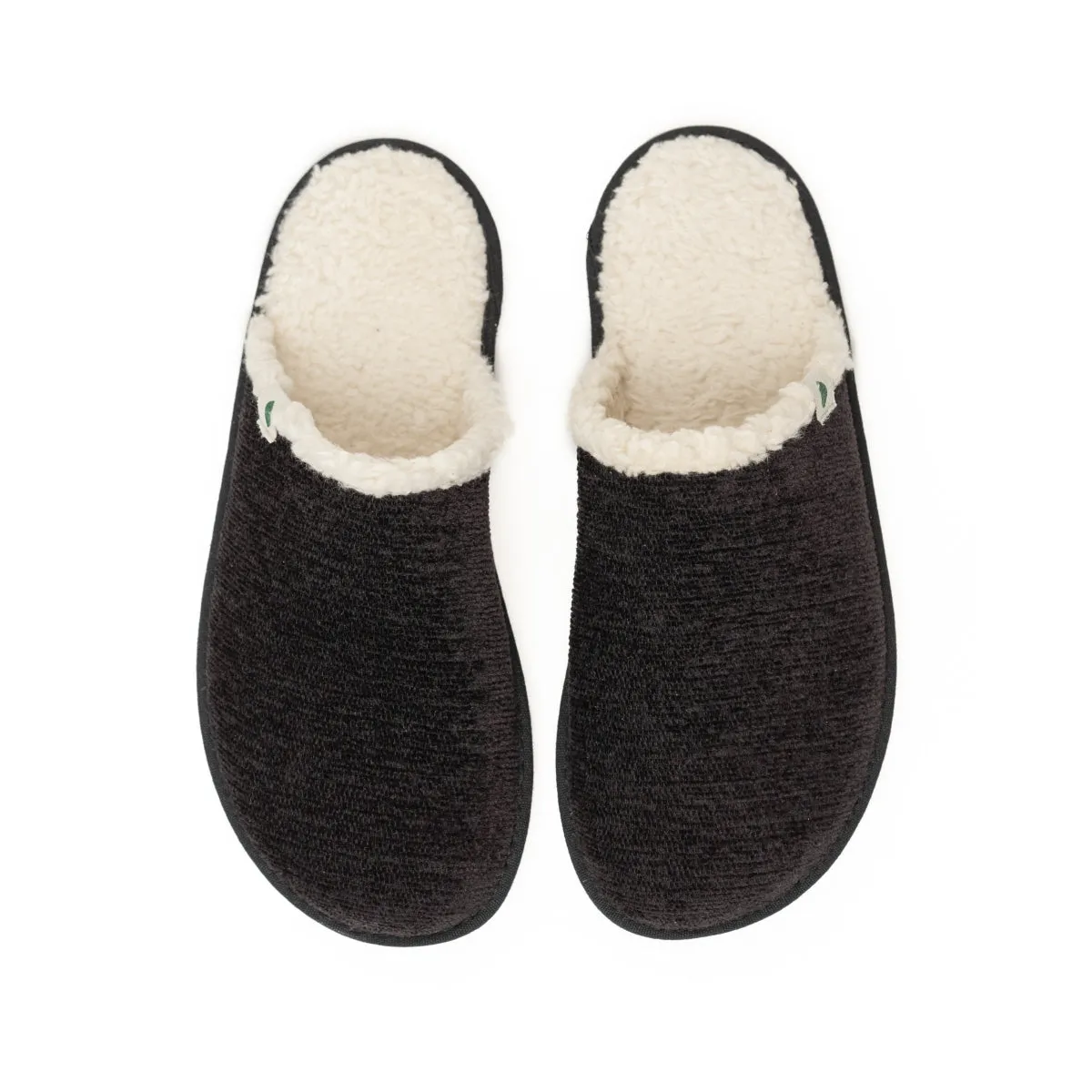 Vegan home slipper black SAW006