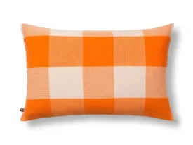 Viking Sofa Cushion Orange Natural Checkered