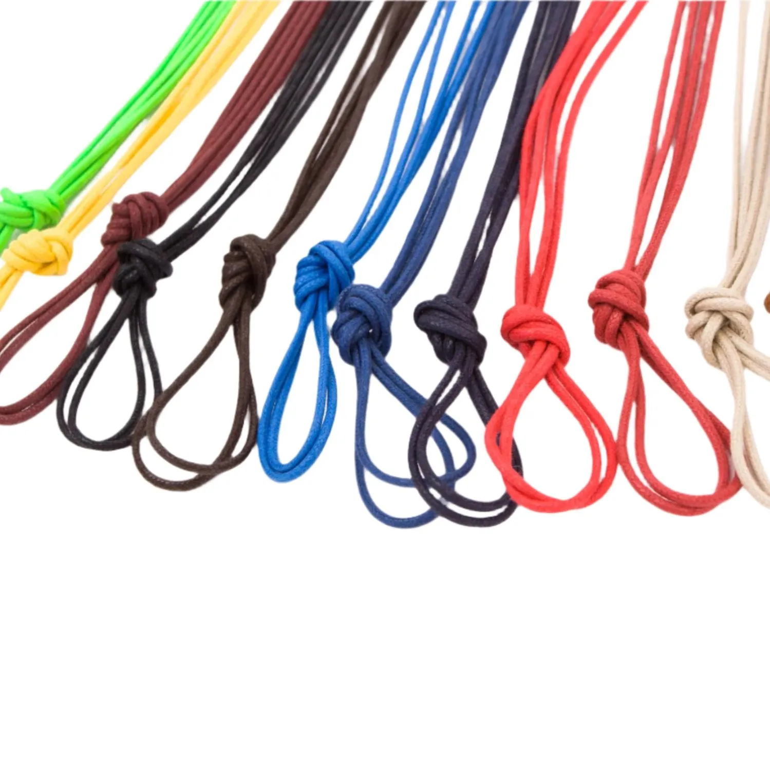 Wellington Colored Round Waxed Shoelaces